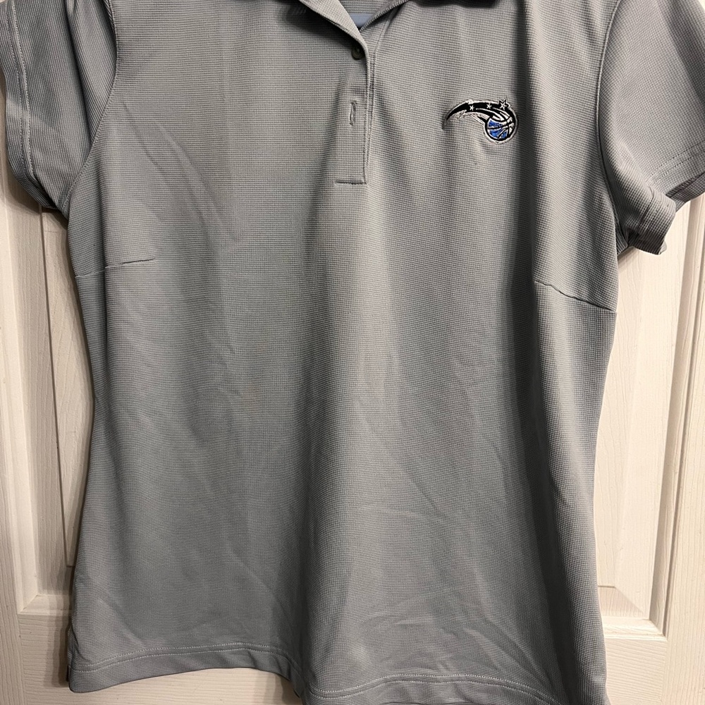 Women’s Gray Orlando Magic Adidas Golf  Polo